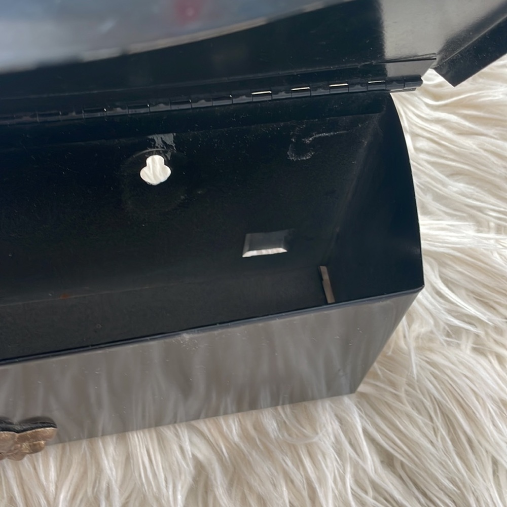 Black small medium metal hanging classroom Suggestion box mail box storage box - Picture 7 of 17